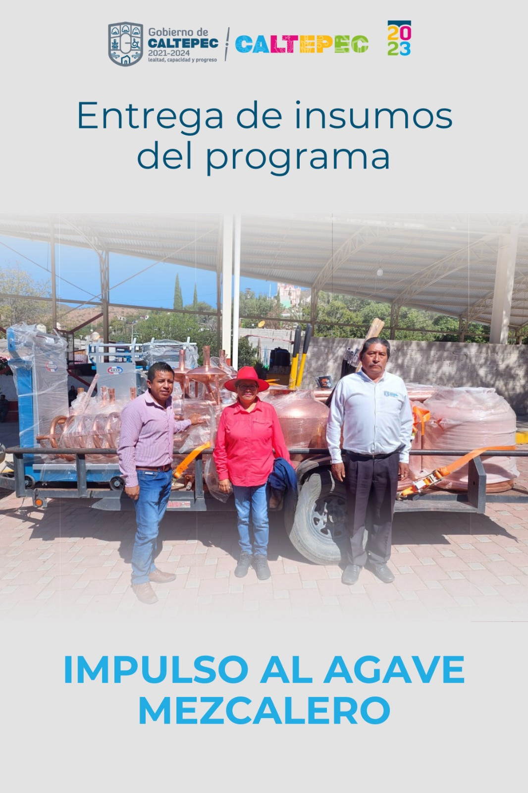 Reciben productores de Caltepec apoyos del programa Impulso al Agave Mezcalero