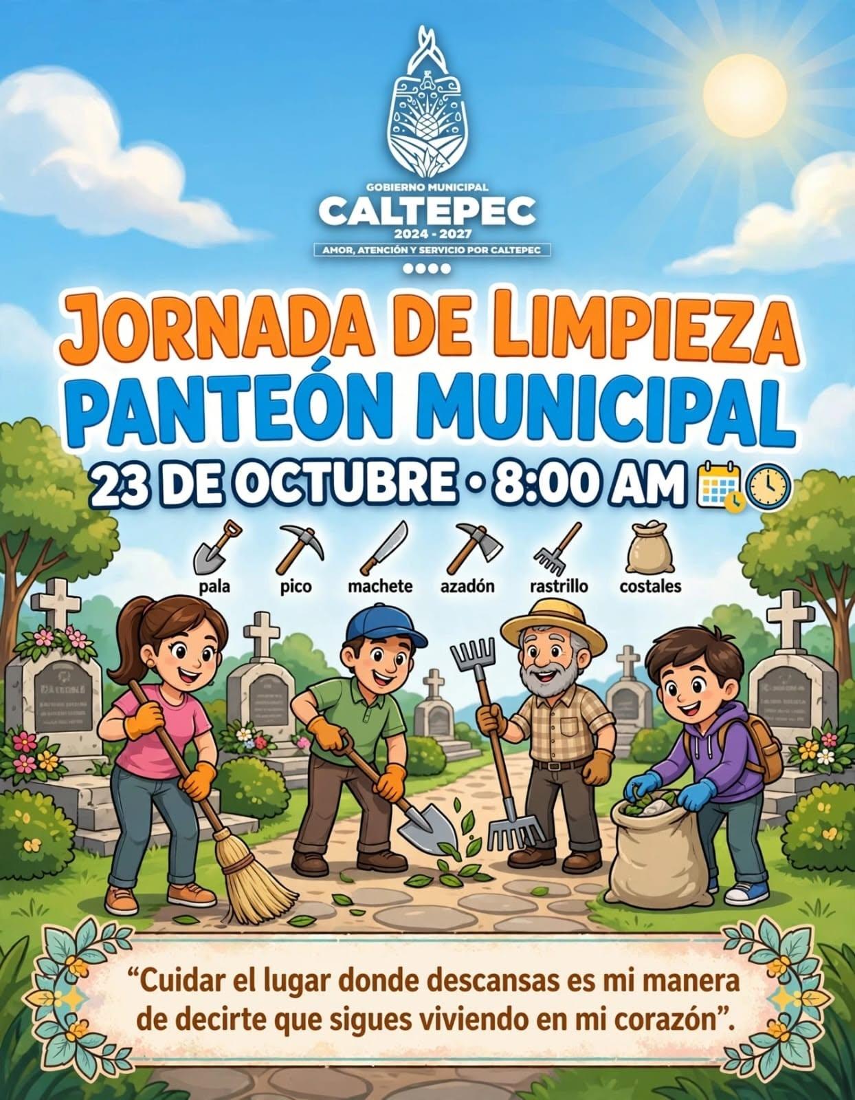 JORNADA DE LIMPIEZA EN EL PANTEON MUNICIPAL